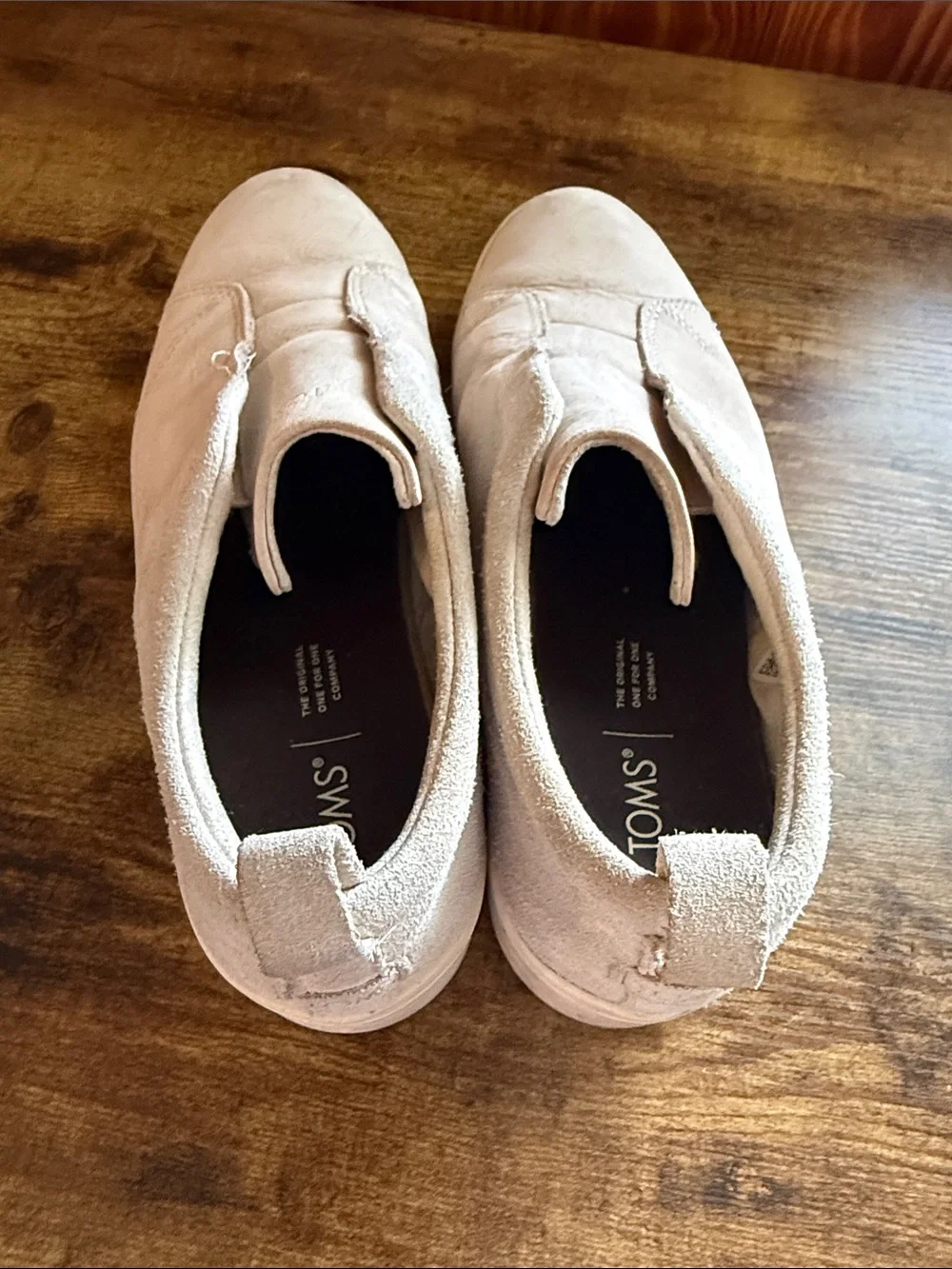 Toms Women's 8.5 Slip-On Platform Sneakers in Off-White